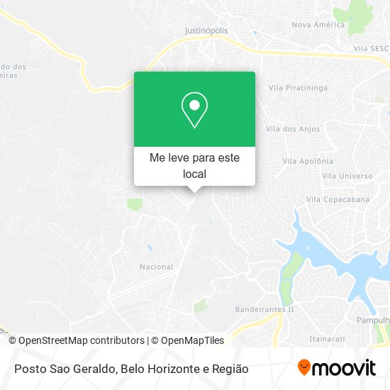 Posto Sao Geraldo mapa
