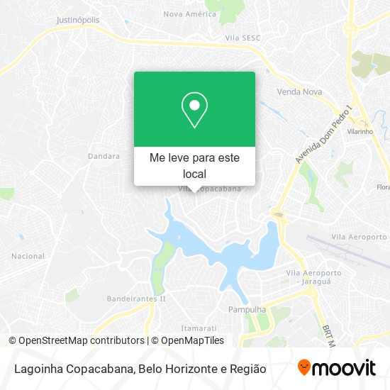 Lagoinha Copacabana mapa