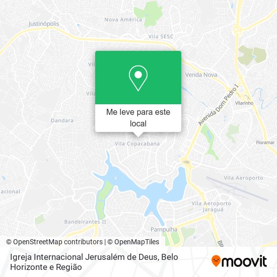 Igreja Internacional Jerusalém de Deus mapa