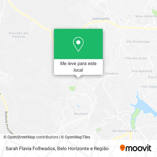 Sarah Flavia Folheados mapa