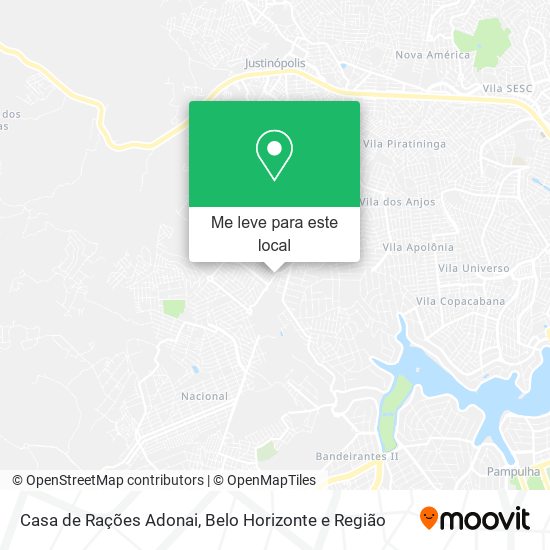 Casa de Rações Adonai mapa