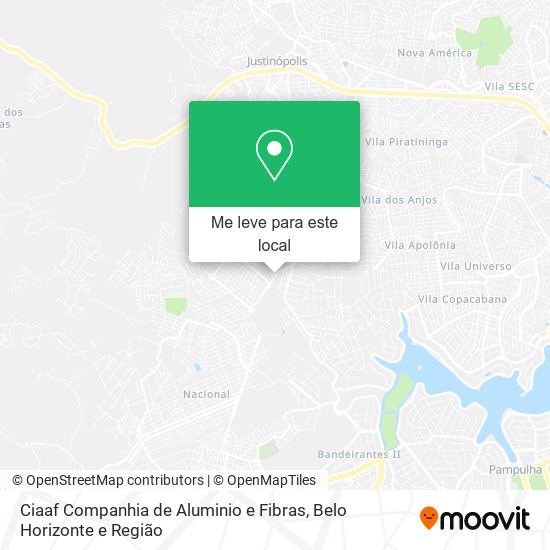 Ciaaf Companhia de Aluminio e Fibras mapa