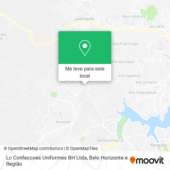 Lc Confeccoes Uniformes BH Ltda mapa