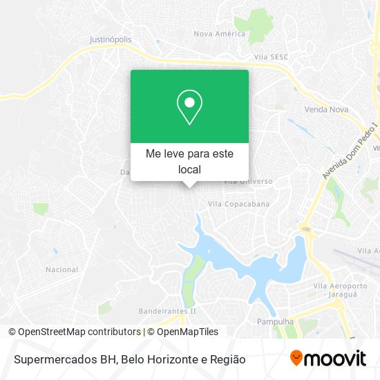 Supermercados BH mapa