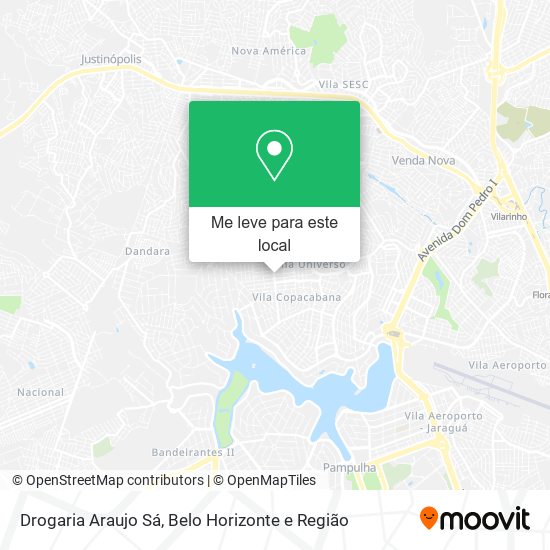 Drogaria Araujo Sá mapa