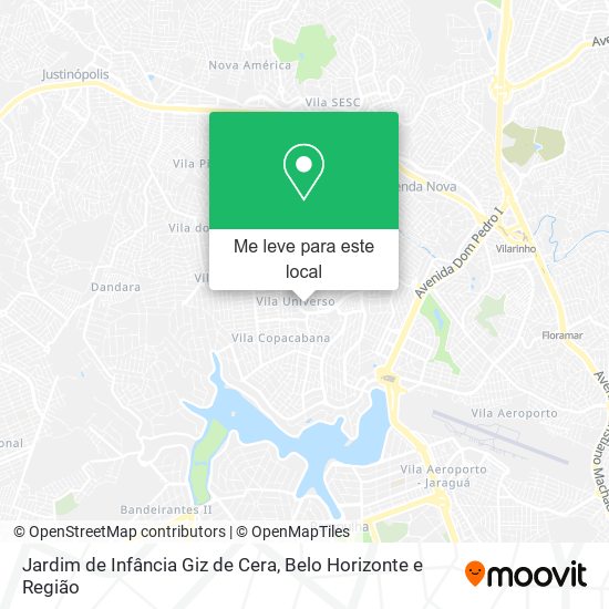 Jardim de Infância Giz de Cera mapa