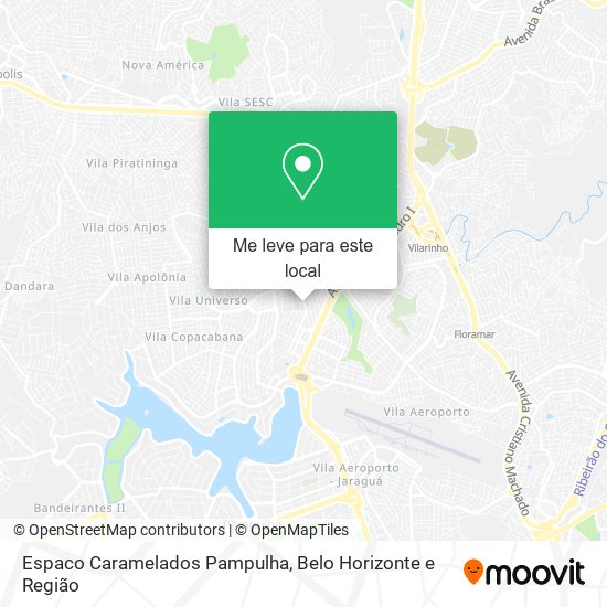 Espaco Caramelados Pampulha mapa