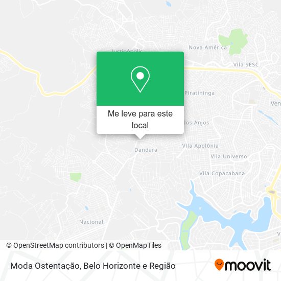 Moda Ostentação mapa