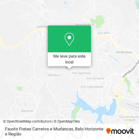 Fausto Fretes Carretos e Mudancas mapa