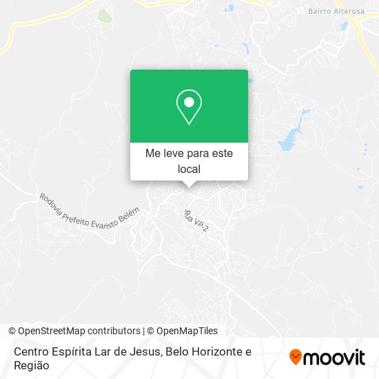 Centro Espírita Lar de Jesus mapa