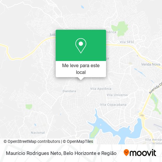 Maurício Rodrigues Neto mapa