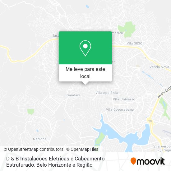 D & B Instalacoes Eletricas e Cabeamento Estruturado mapa