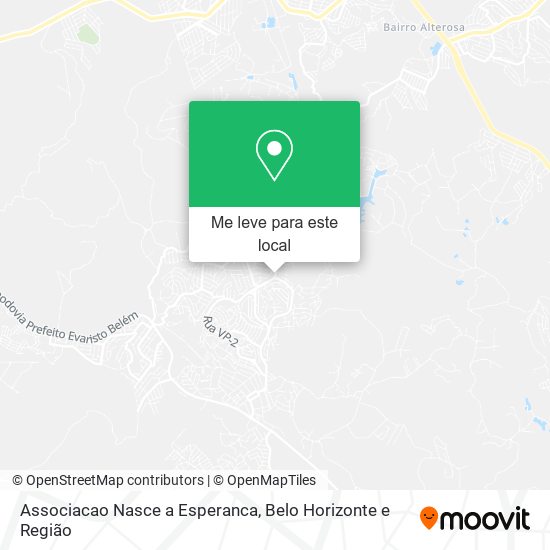 Associacao Nasce a Esperanca mapa