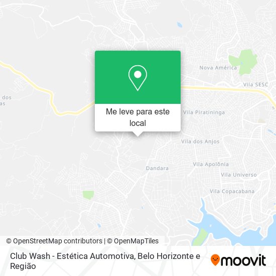 Club Wash - Estética Automotiva mapa