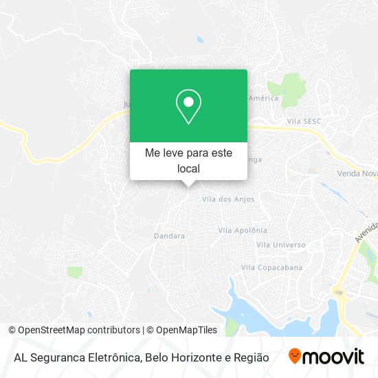 AL Seguranca Eletrônica mapa