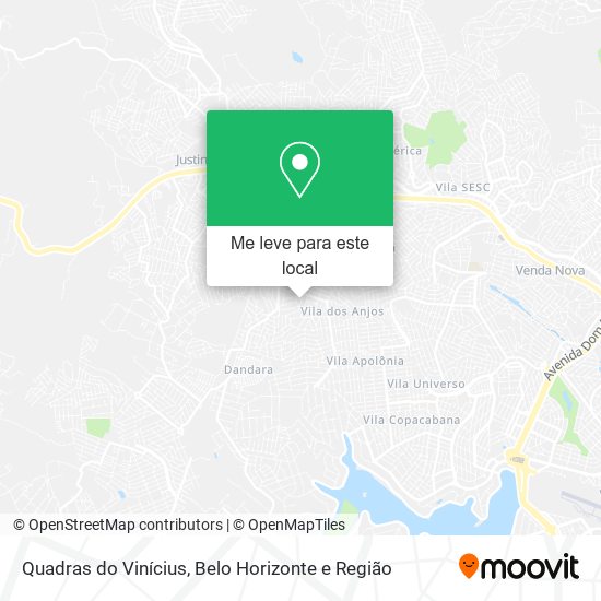 Quadras do Vinícius mapa