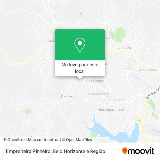 Empreiteira Pinheiro mapa