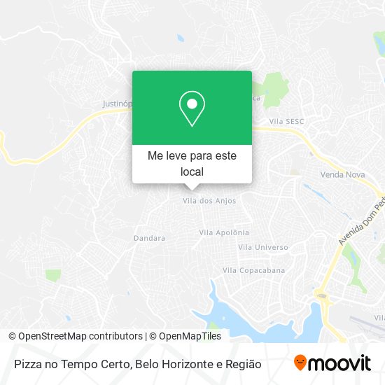 Pizza no Tempo Certo mapa