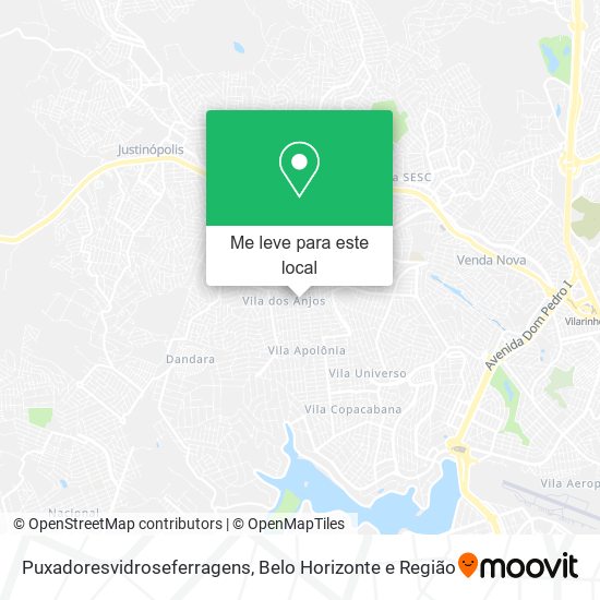 Puxadoresvidroseferragens mapa