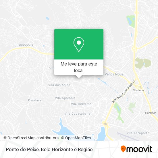 Ponto do Peixe mapa