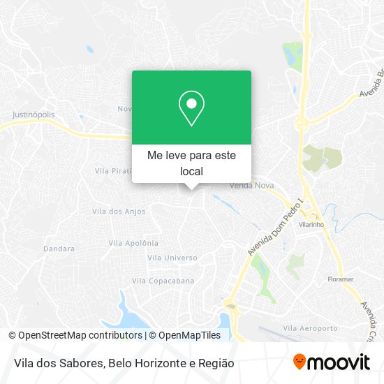 Vila dos Sabores mapa