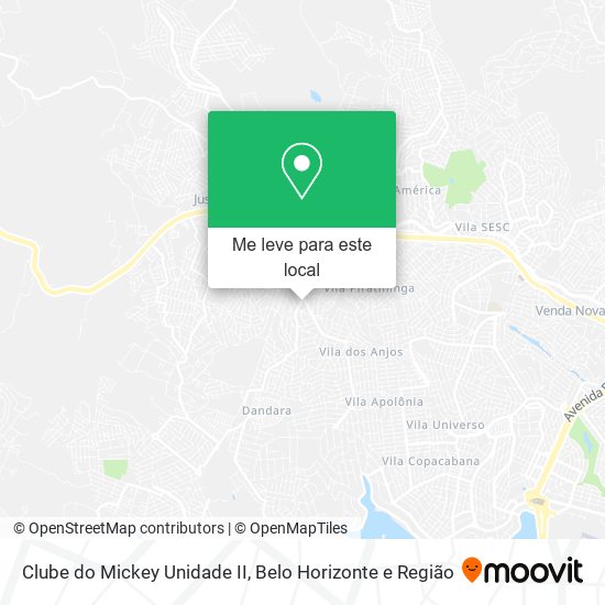 Clube do Mickey Unidade II mapa