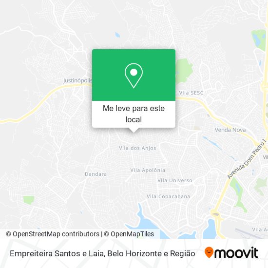 Empreiteira Santos e Laia mapa