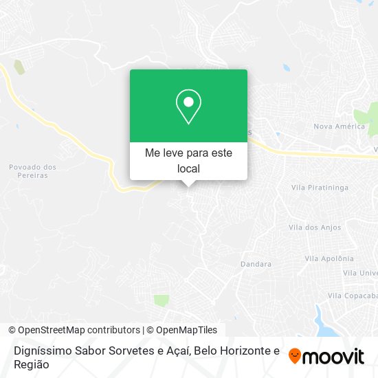 Digníssimo Sabor Sorvetes e Açaí mapa