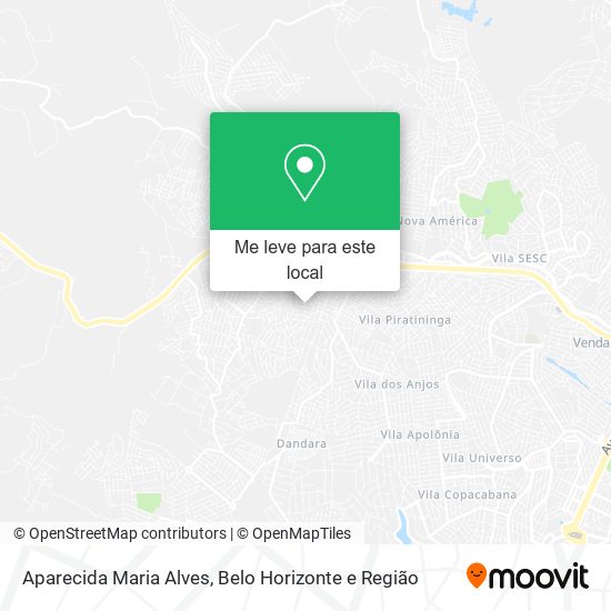 Aparecida Maria Alves mapa