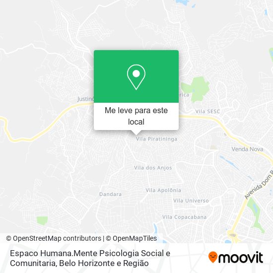 Espaco Humana.Mente Psicologia Social e Comunitaria mapa