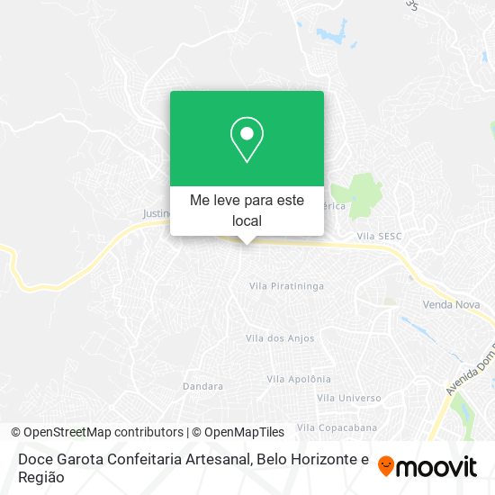 Doce Garota Confeitaria Artesanal mapa