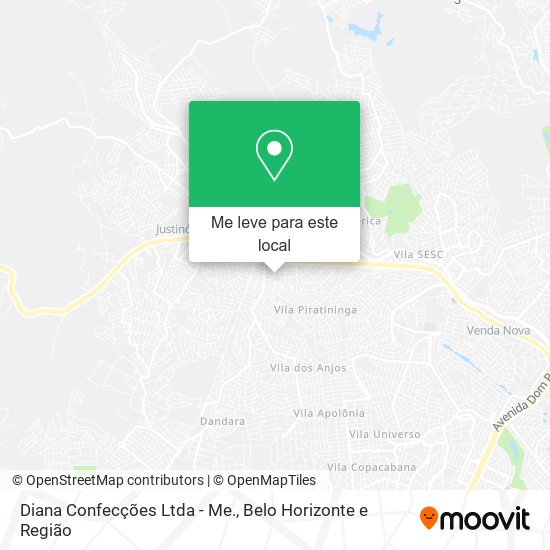 Diana Confecções Ltda - Me. mapa