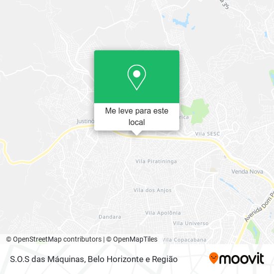 S.O.S das Máquinas mapa