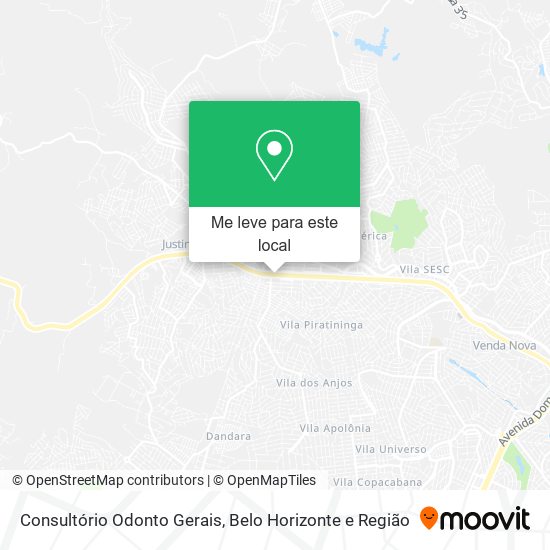 Consultório Odonto Gerais mapa