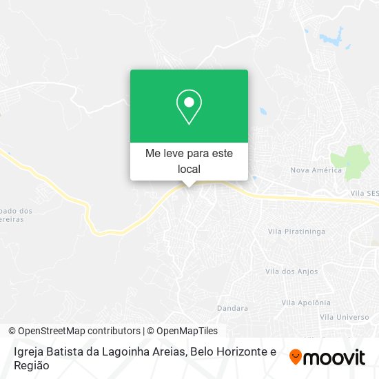 Igreja Batista da Lagoinha Areias mapa