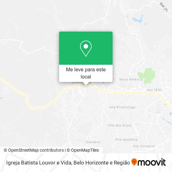 Igreja Batista Louvor e Vida mapa