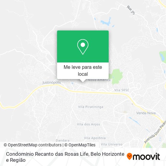 Condomínio Recanto das Rosas Life mapa
