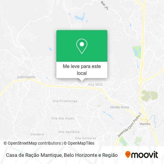 Casa de Ração Mantique mapa