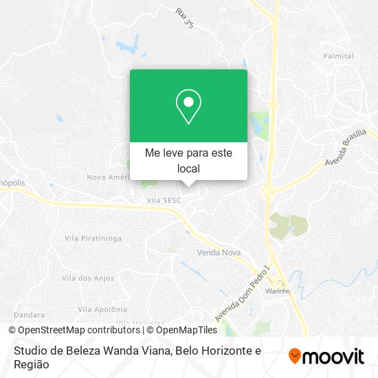 Studio de Beleza Wanda Viana mapa