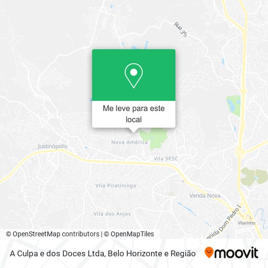 A Culpa e dos Doces Ltda mapa