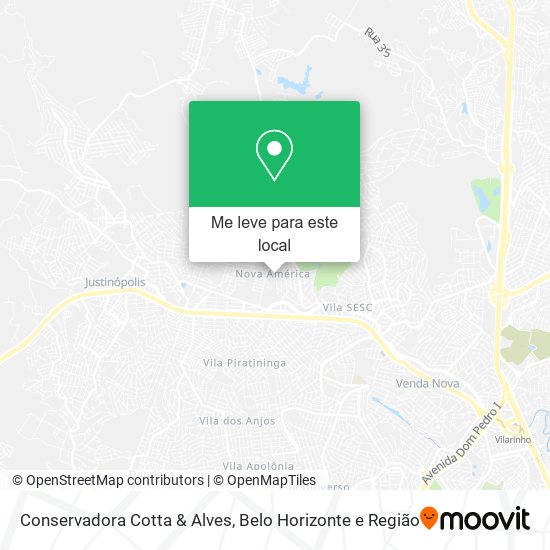 Conservadora Cotta & Alves mapa