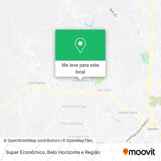 Super Econômico mapa