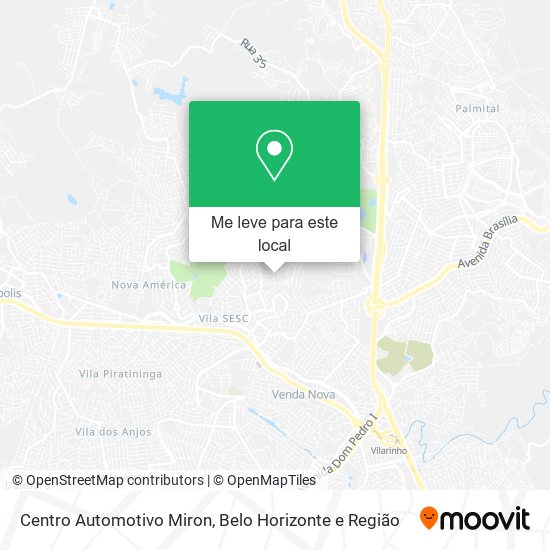 Centro Automotivo Miron mapa