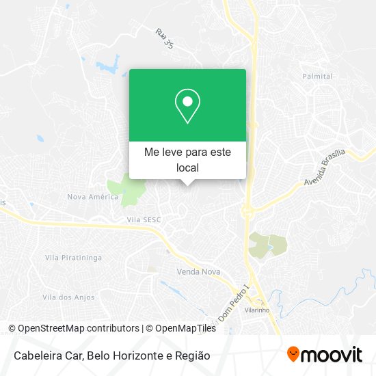 Cabeleira Car mapa