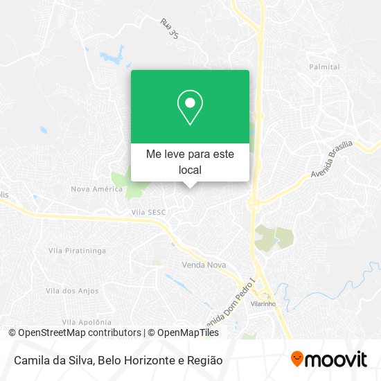 Camila da Silva mapa