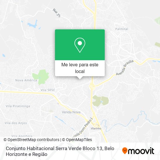 Conjunto Habitacional Serra Verde Bloco 13 mapa