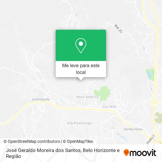 José Geraldo Moreira dos Santos mapa