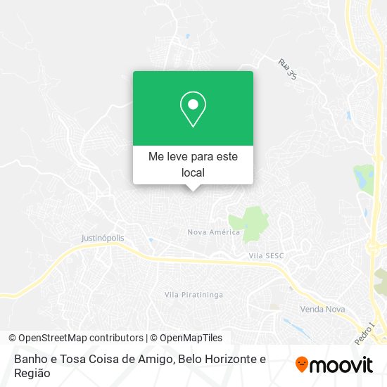 Banho e Tosa Coisa de Amigo mapa
