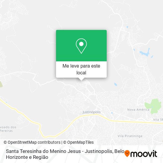 Santa Teresinha do Menino Jesus - Justinopolis mapa