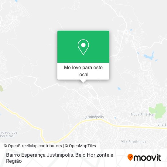 Bairro Esperança Justinipolis mapa